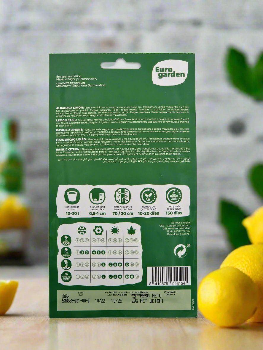Lemon basii Seeds By (Euro Garden)