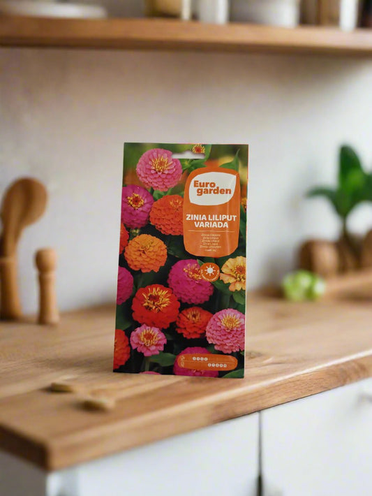 Zinnia Lilliput Seeds by Euro Garden

