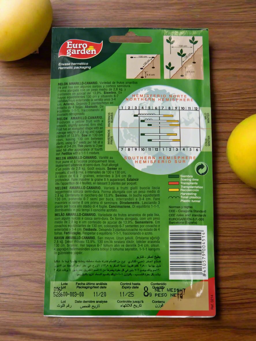 Melon Amarillo-Canario seeds by Euro garden