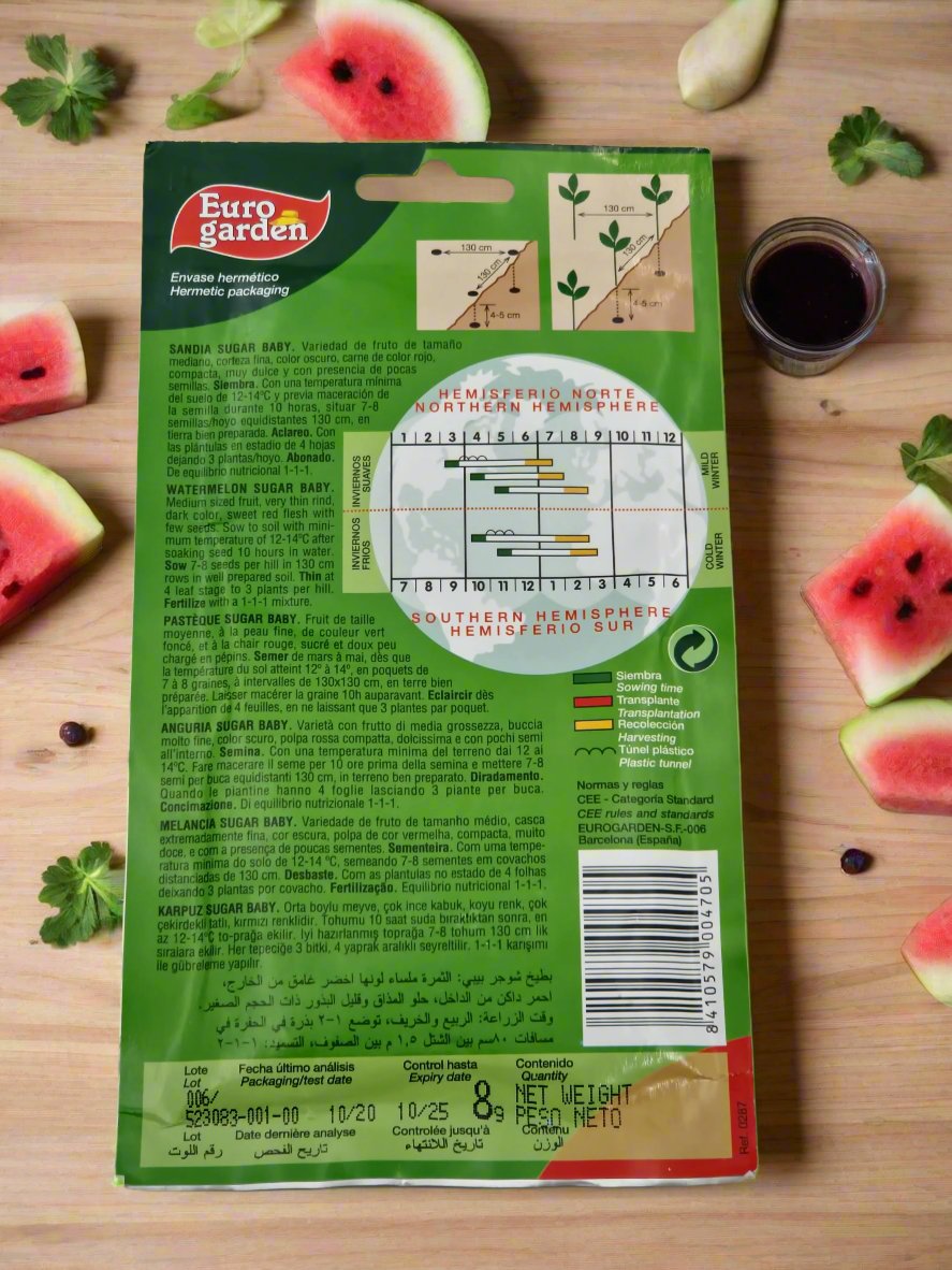 Watermelon Sugar Baby Seeds by Euro Garden

