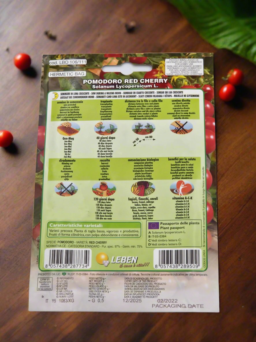 Tomate (Red Cherry) Seeds by Euro Garden

