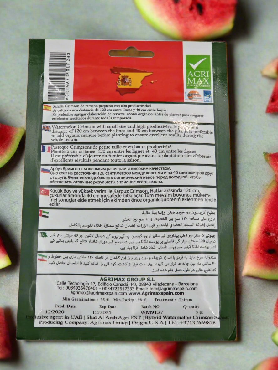 Crimson Watermelon Seeds by Agrimax

