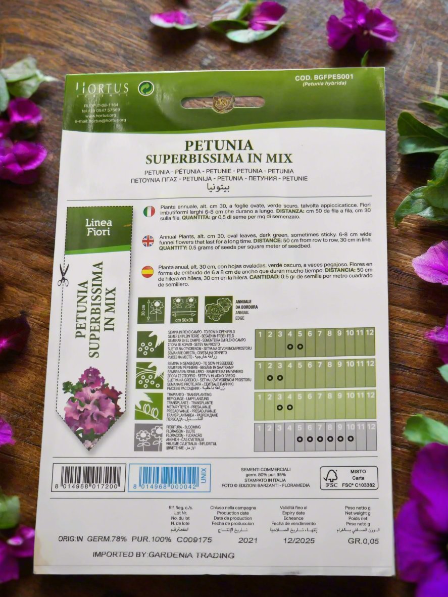 Petunia Mix seeds by Hortus