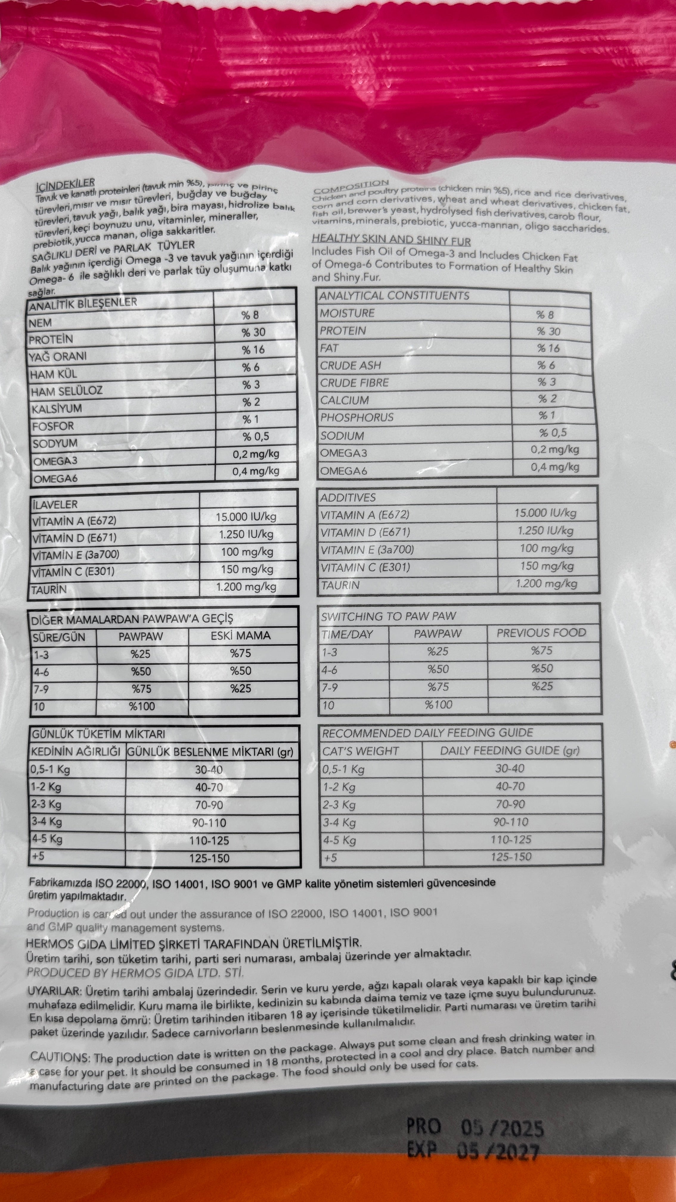 Paw Paw Kitten Cat Food – Chicken 1kg | Noble Pets