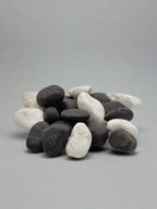 20kg Bulk Natural River Rock - Black and White Landscaping Pebbles for Garden & Home Décor | Outdoor Water Scaping Natural Stones