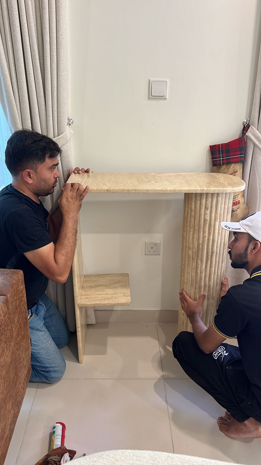 Deewan_Travertine_Console_Table on   Deevan’s Nobel House Decor and Gardening Seeds with Services
