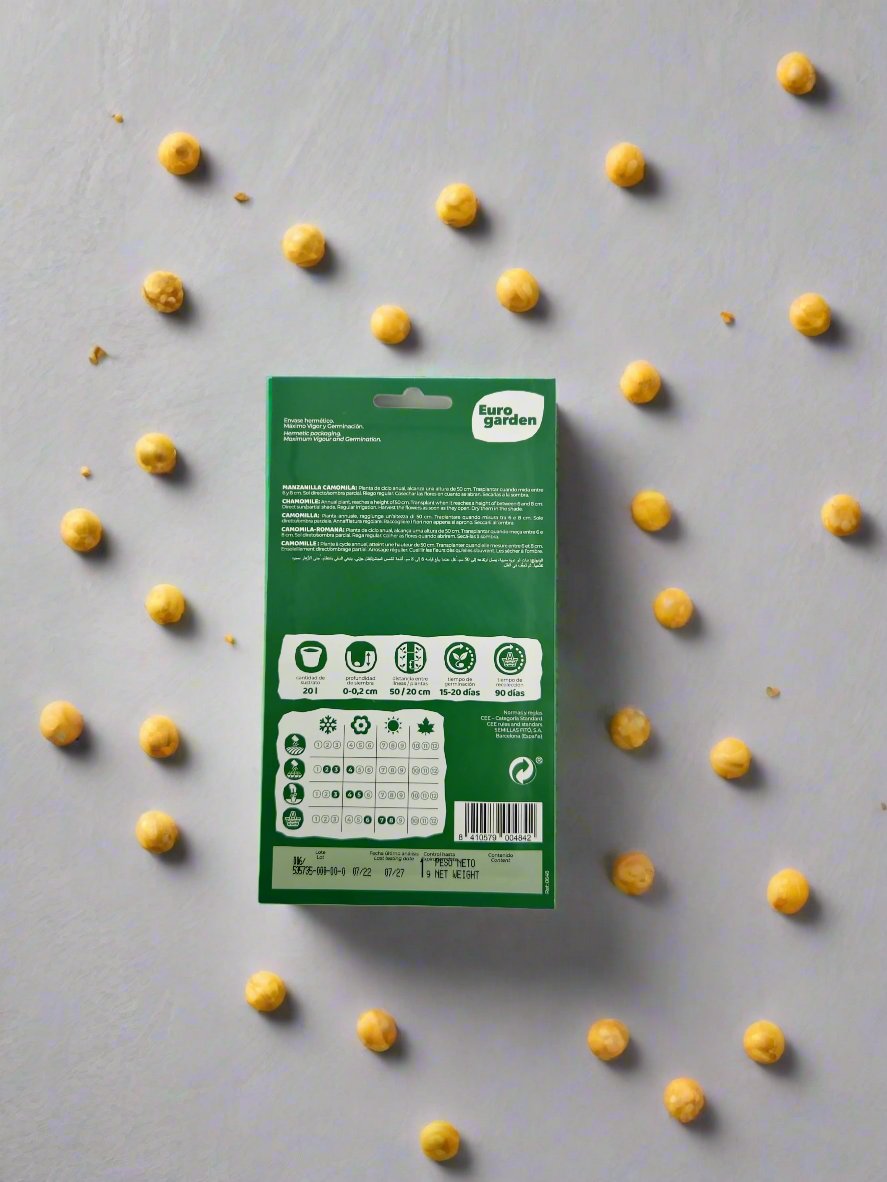 Euro Garden Heirloom Camomile Seeds - Premium Herb for Lush, Aromatic Gardens