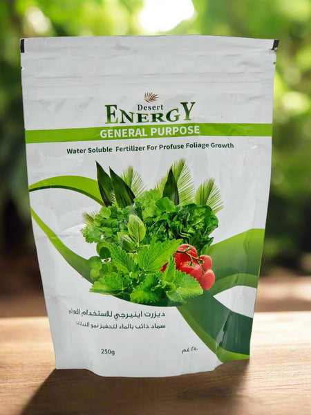 General Purpose Water-Soluble Fertilizer by Desert Energy - With MgO & Essential Micronutrients
