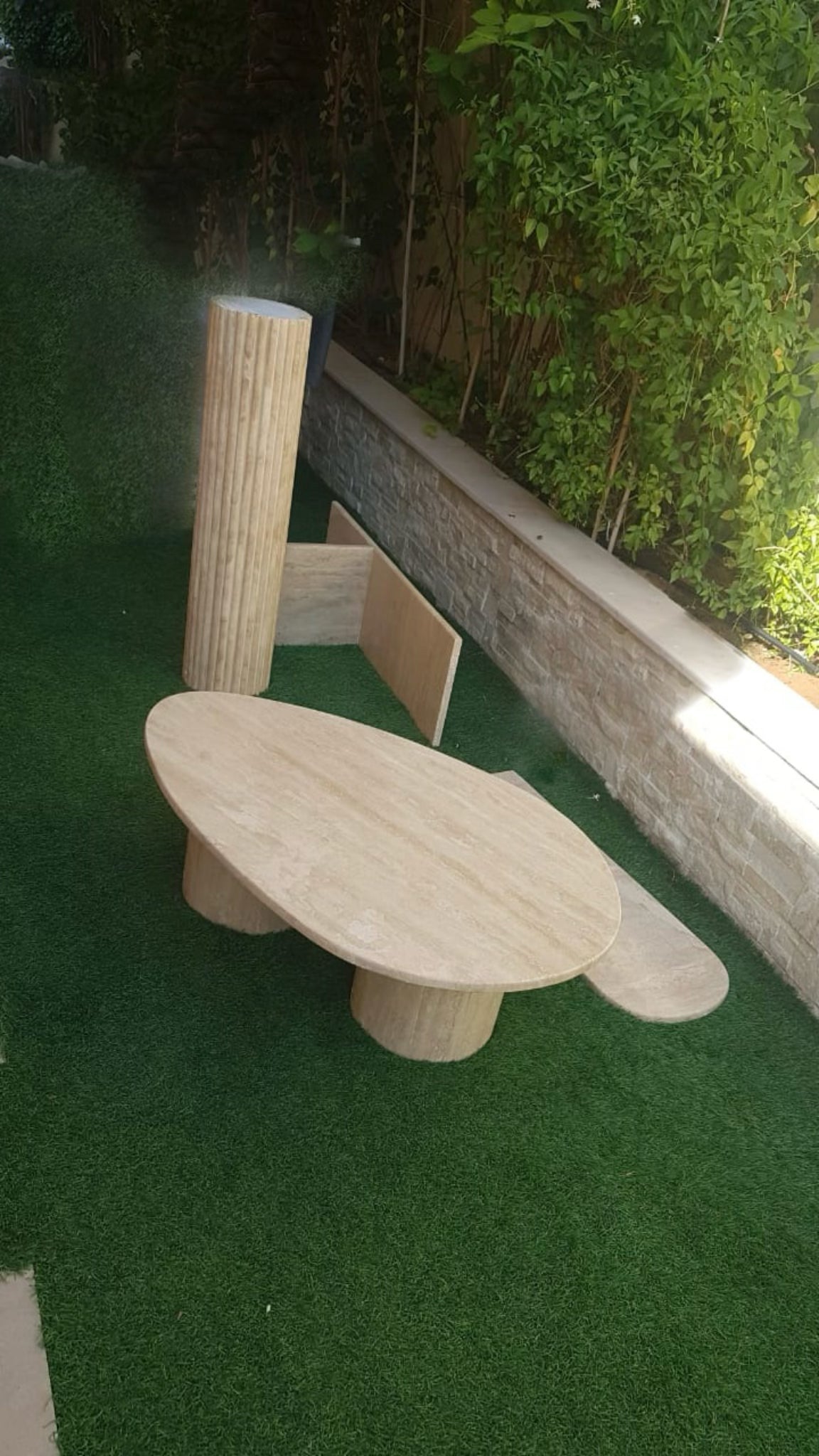 Natural Travertine Coffee Table