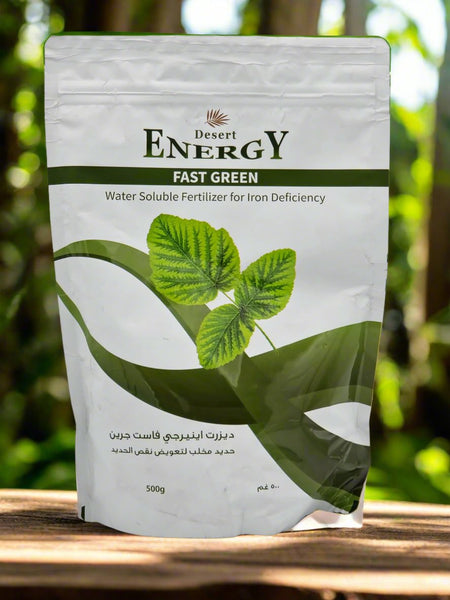 Fast Green Iron Fertilizer by Desert Energy - Fe 6% EDDHA for Alkaline Soils