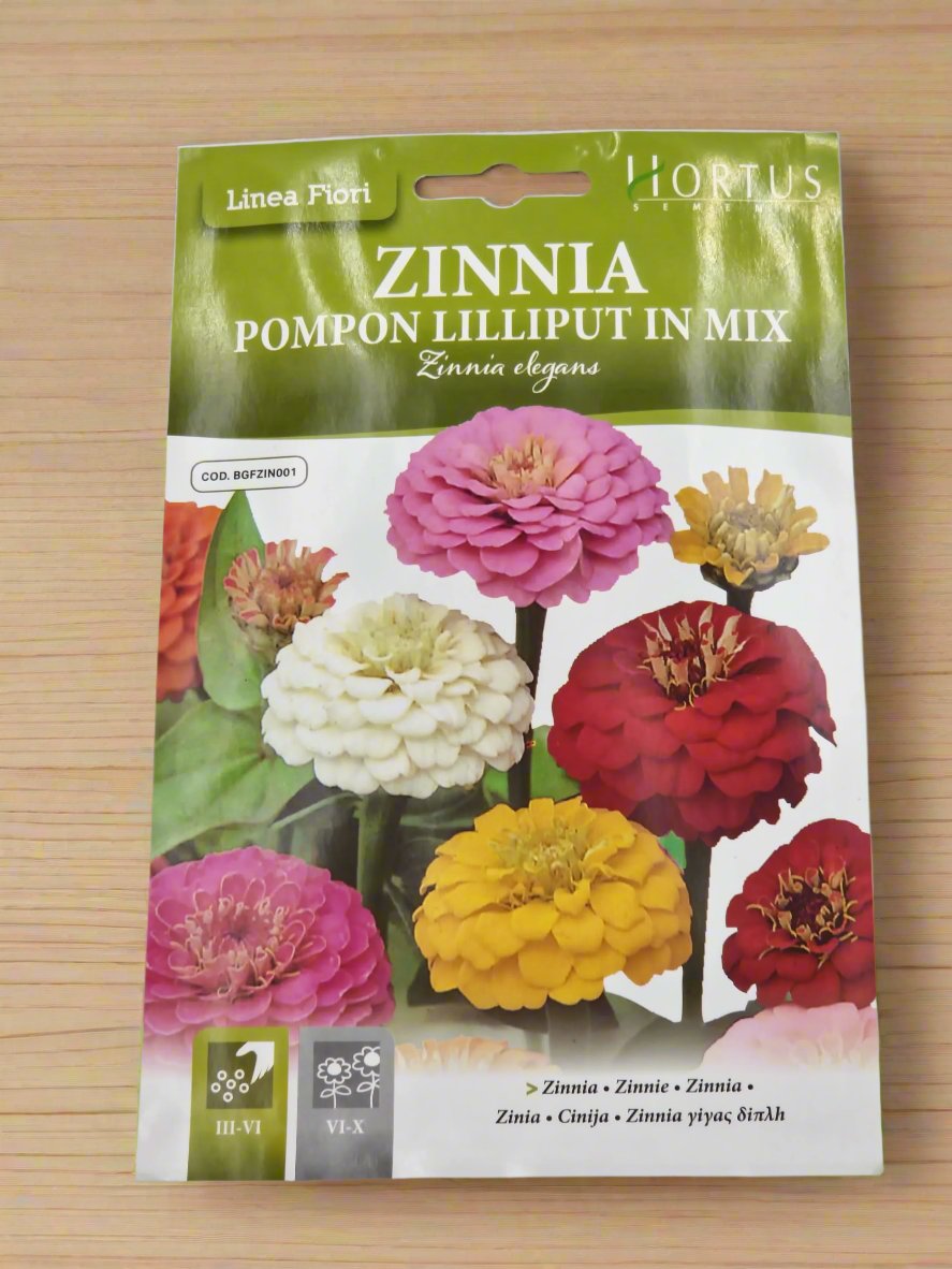 Zinnia Elegans Seeds by Hortus