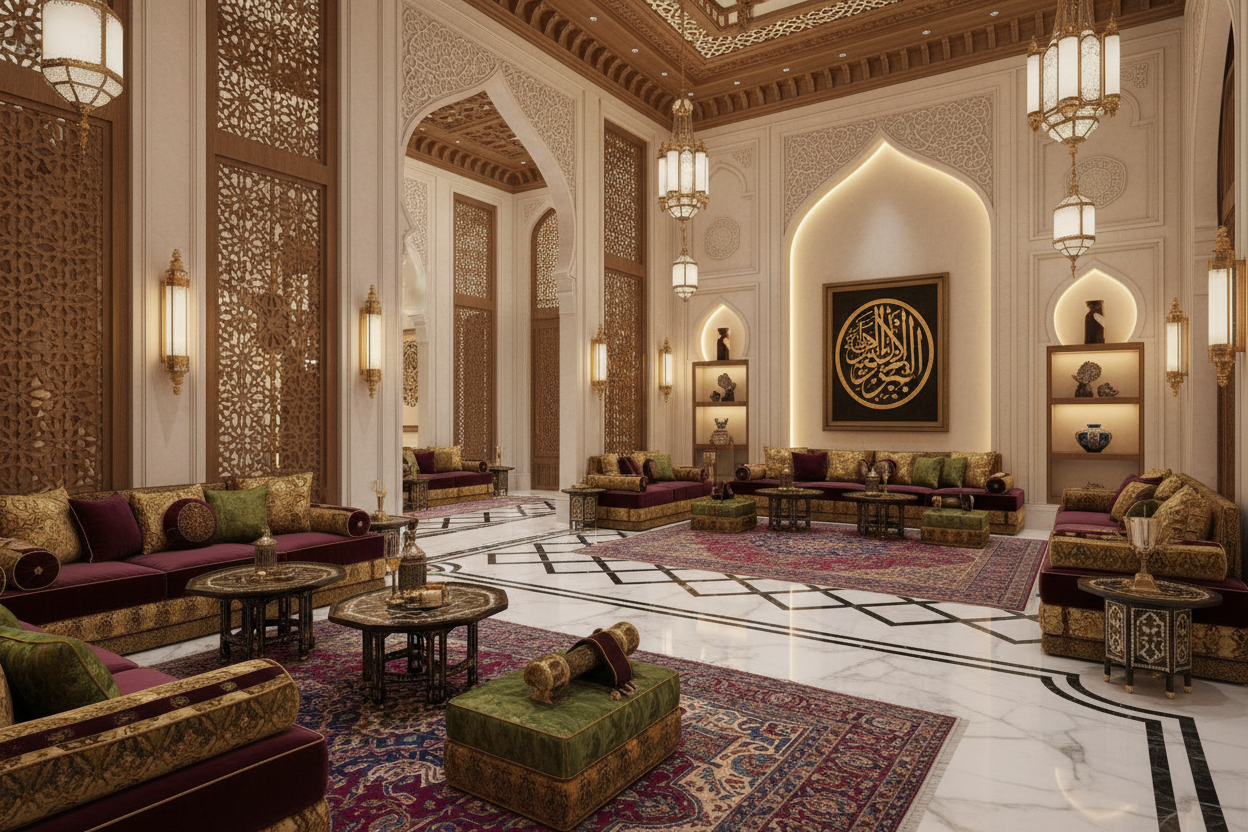 Cultural Heritage
Where tradition meets modern Dubai luxury in authentic Emirati design majlis