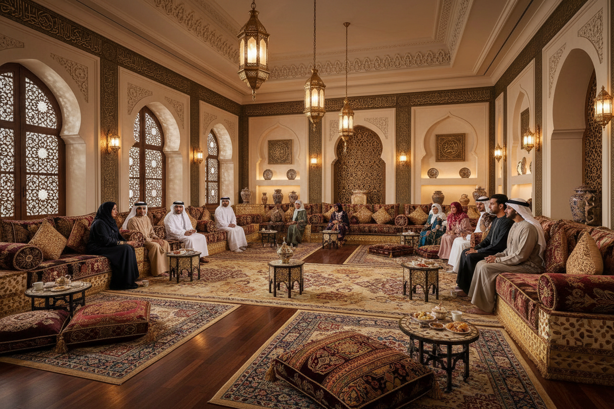 Hospitality Perfected
Creating sacred spaces where families gather and guests feel honored majlis